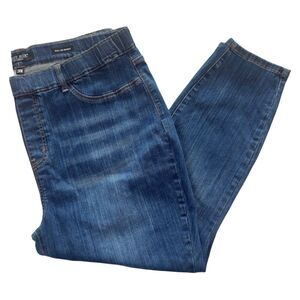 Judy Blue Jeans Women's 24W Dark Blue Pull On Stretch Skinny Fit Denim Comfort